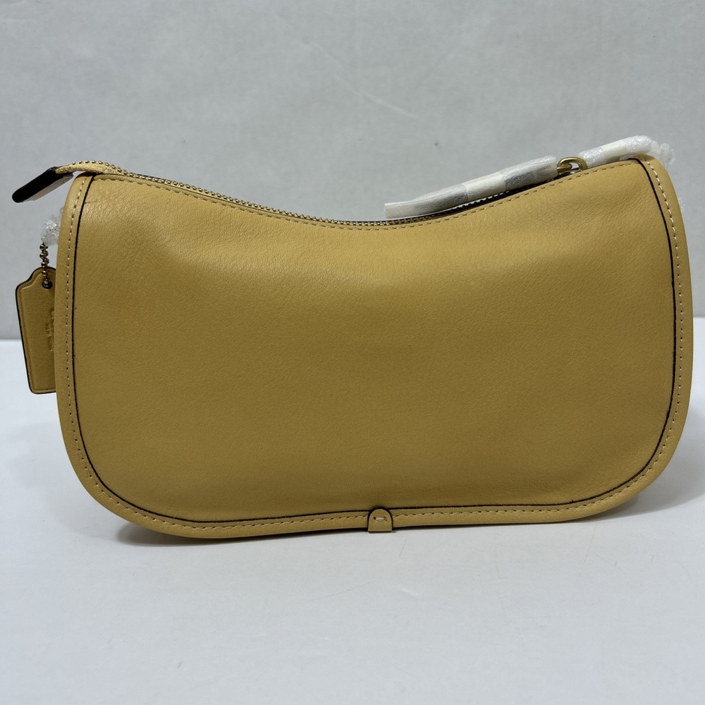 Coach Waverly Bag CCC36 Yellow Natural Grain Leather Crossbody Shoulder NWT - Picture 4 of 9